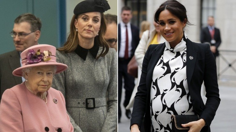 Kate Middleton, la reine Elizabeth et Meghan Markle