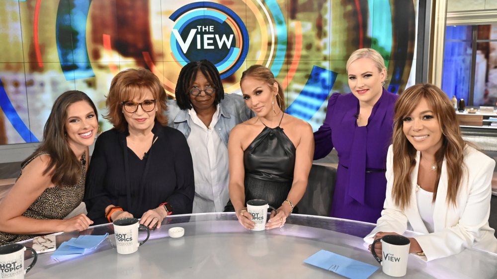 Abby Hunstman, Joy Behar, Whoopi Goldberg, Jennifer Lopez, Meghan McCain, Sonny Hostin