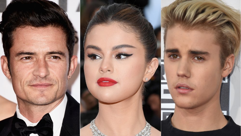 Orlando Bloom, Selena Gomez et Justin Bieber