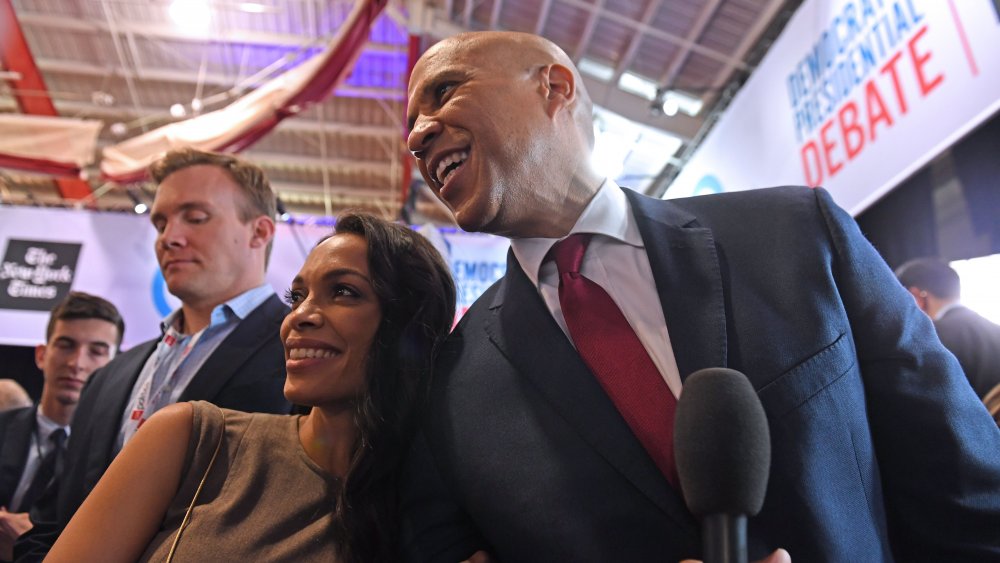 Rosario Dawson et Cory Booker