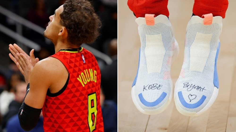 Trae Young rend hommage à Kobe Bryant avec son maillot et ses chaussures