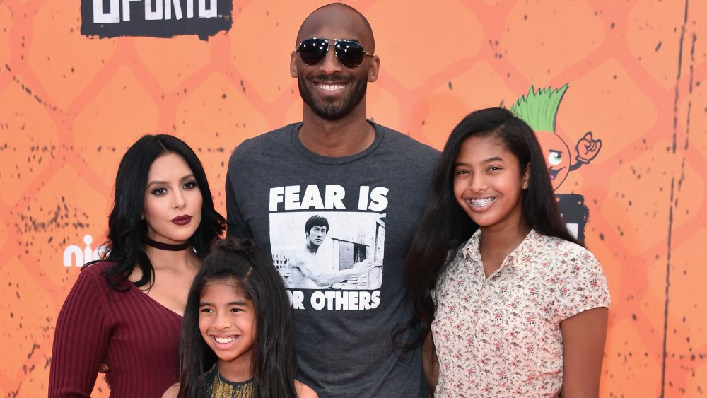 Kobe Bryant avec sa famille