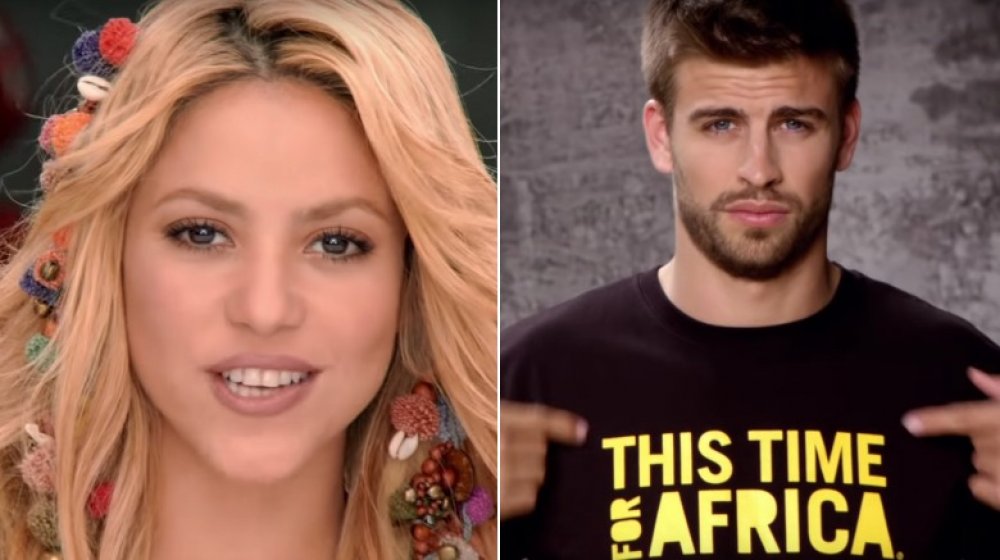 Shakira et Gerard Piqué dans la vidéo "Waka Waka"