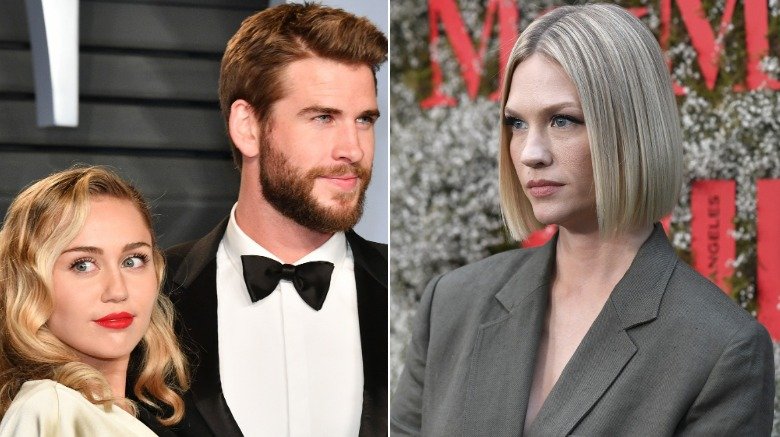 Miley Cyrus, Liam Hemsworth et January Jones