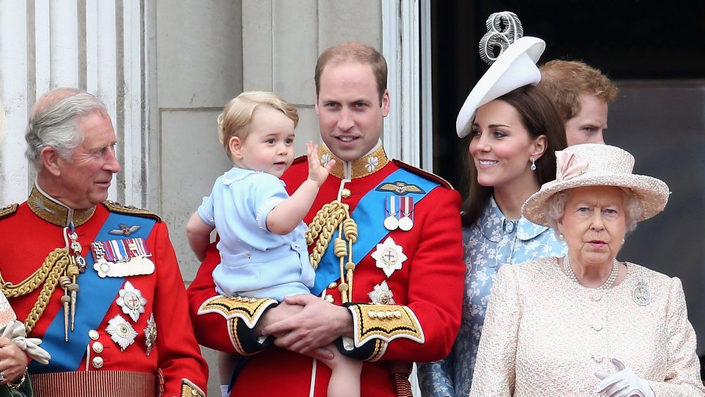 Prince Charles, Prince George, Prince William, Kate Middleton, Reine Elizabeth