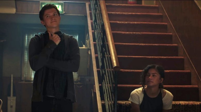 Tom Holland et Zendaya dans Spider-Man: loin de chez soi