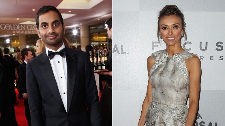 Giuliana Rancic et Aziz Ansari aux Golden Globes 2013