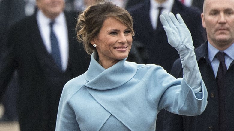 Melania Trump lors de l'inauguration de Donald Trump en 2017