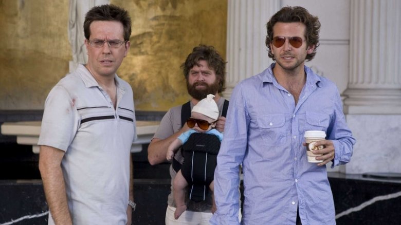 Stu, Alan, bébé Carlos et Phil dans The Hangover