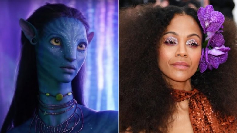 Zoe Saldana en tant que Neytiri dans Avatar, Zoe Saldana