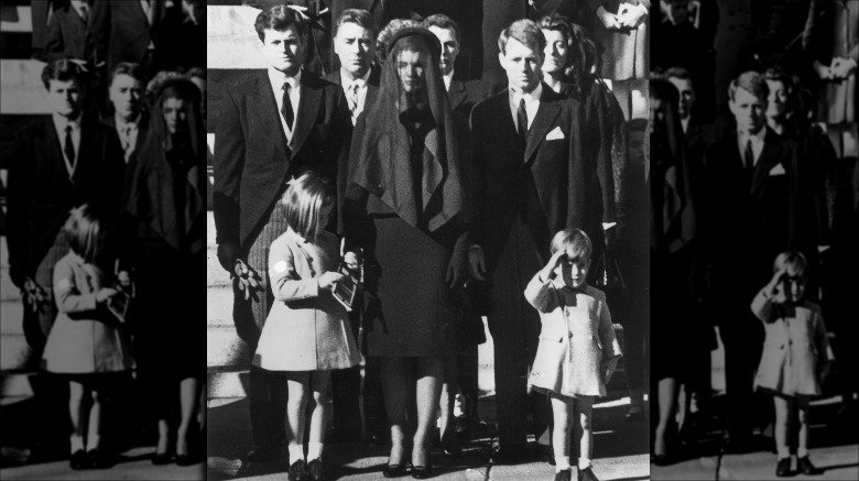 Jackie Kennedy Onassis aux funérailles de JFK