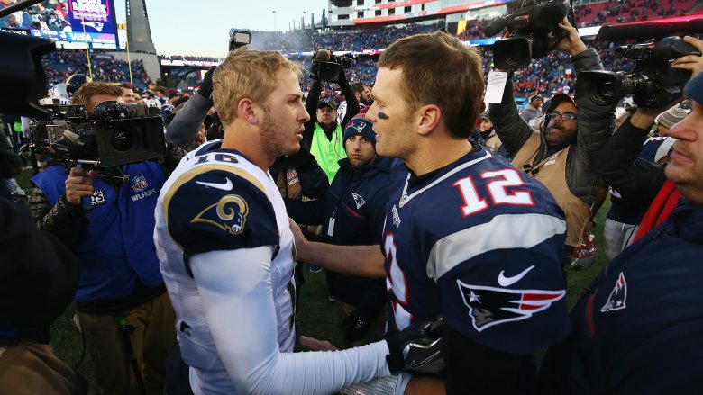 Jared Goff et Tom Brady