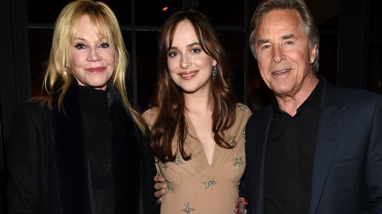 Melanie Griffith, Dakota Johnson et Don Johnson