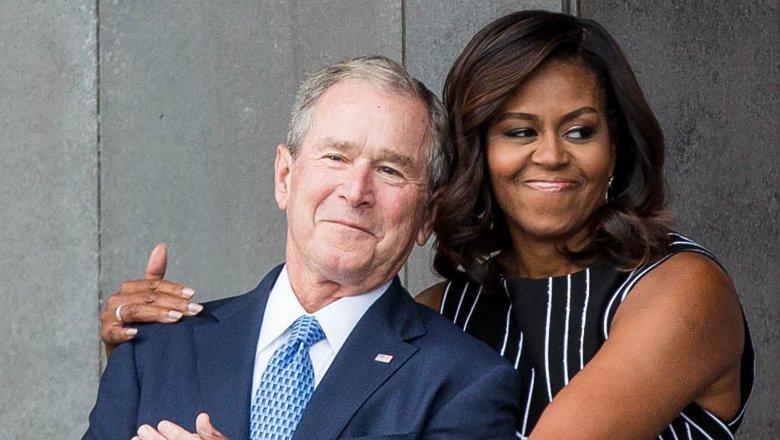 George Bush et Michelle Obama