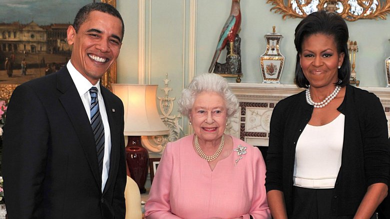 Barack Obama, la reine Elizabeth, Michelle Obama