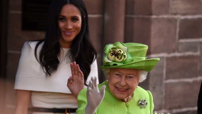 Meghan Markle et la reine d'Angleterre