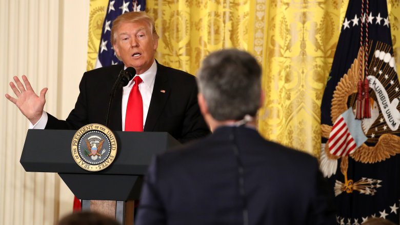 Donald Trump et Jim Acosta