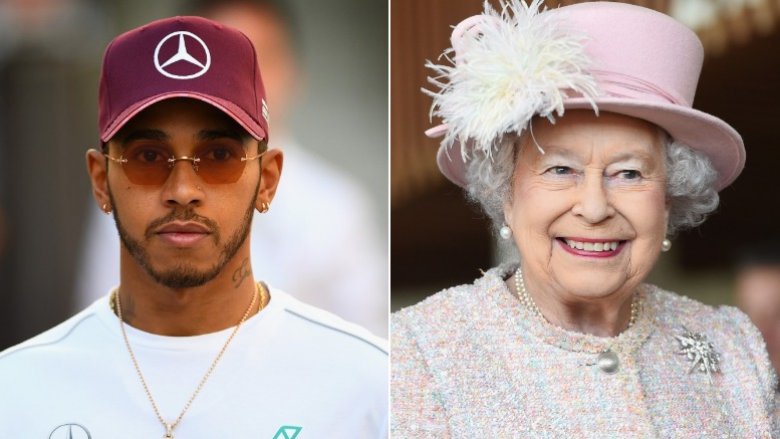 Reine Elizabeth, Lewis Hamilton