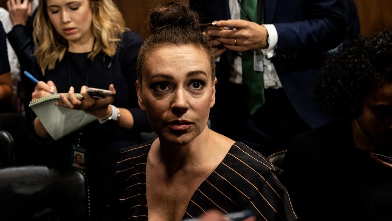 Alyssa Milano à l'audience de Brett Kavanaugh