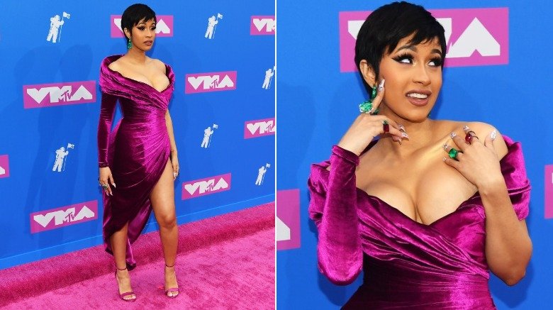 Cardi B sur le tapis rouge des MTV VMA