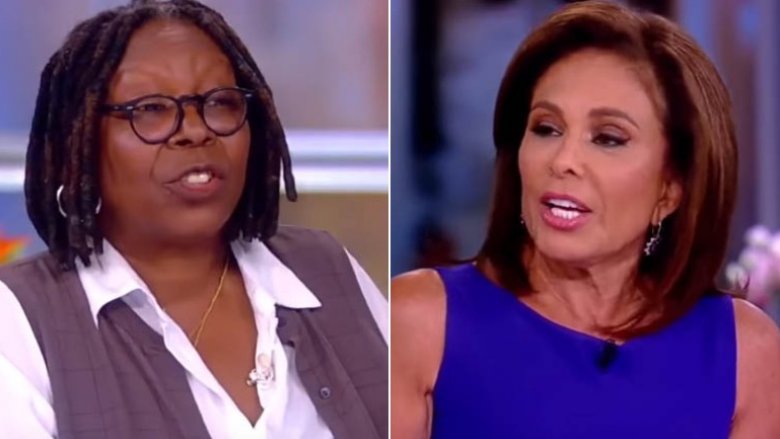 Whoopi Goldber et la juge Jeanine Pirro sur la vue