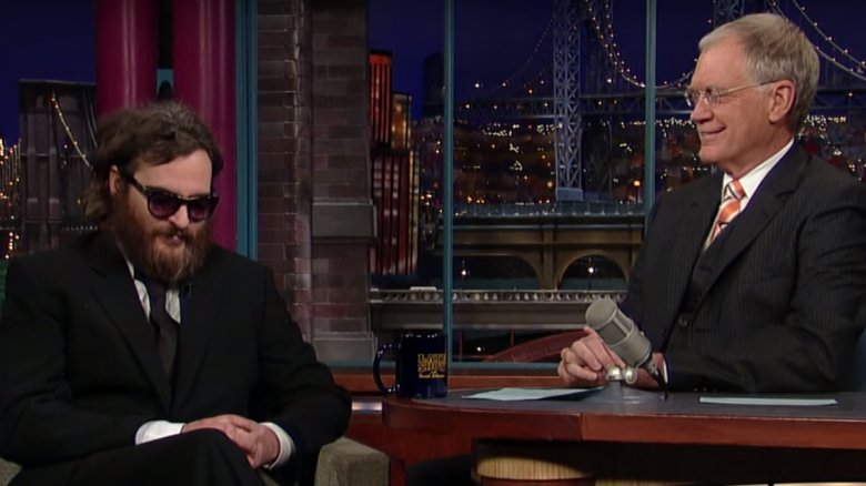 Joaquin Phoenix et David Letterman