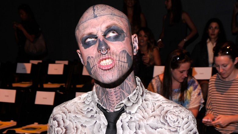 Rick Genest lors de la Fashion Week de New York