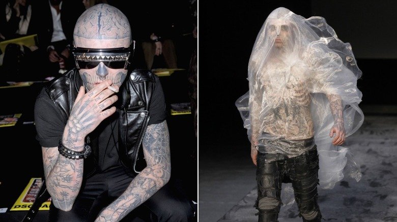 Zombie Boy marche pour Mugler