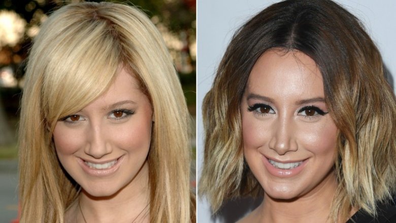 Ashley Tisdale avant et après le nez