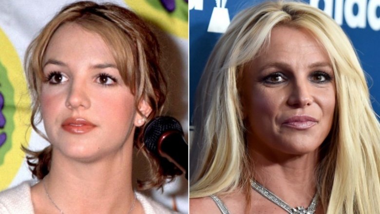 Britney Spears avant et après le travail du nez et les charges