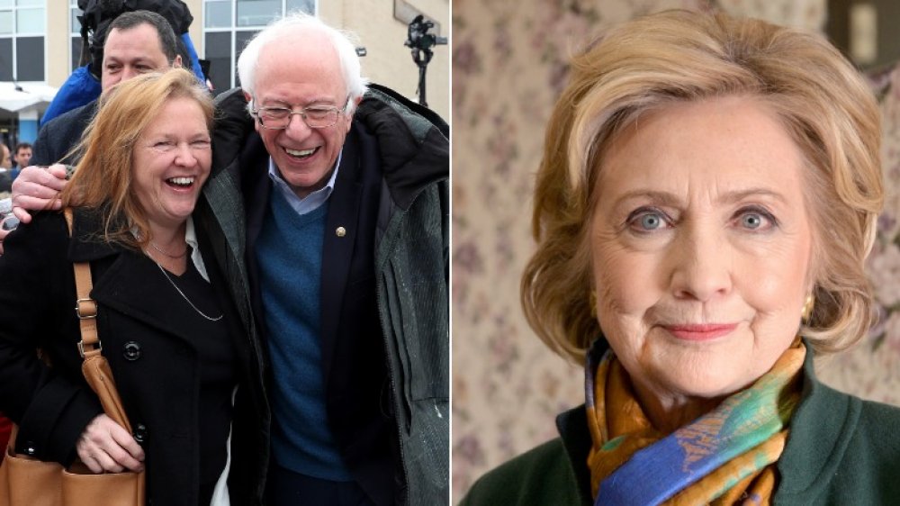 Bernie Sanders et Jane Sanders, Hillary Clinton