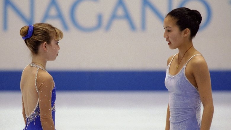 Tara Lipinski et Michelle Kwan aux Jeux olympiques d'hiver de Nagano 1998