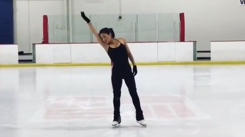 Michelle Kwan danse sur la glace en 2018