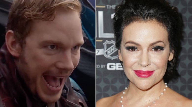 Chris Pratt dans Guardians of the Galaxy et Alyssa Milano