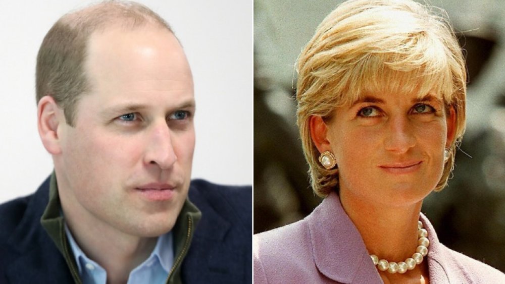 Le prince William et la princesse Diana