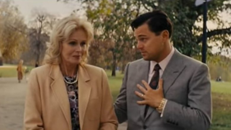 Joanna Lumley, Leonardo DiCaprio dans Le Loup de Wall Street