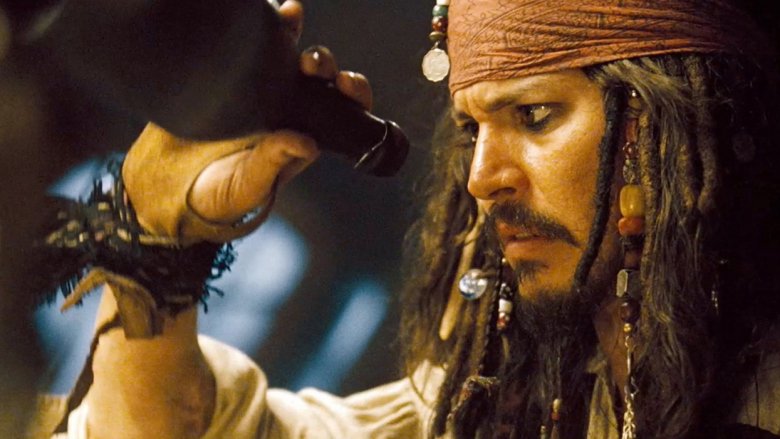 Johnny Depp en tant que capitaine Jack Sparrow