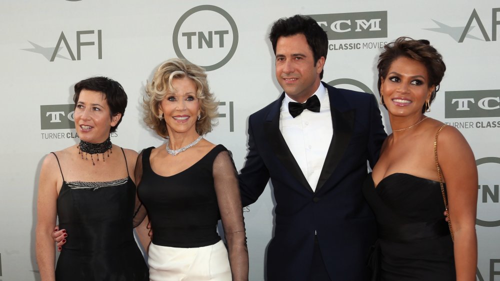 Jane Fonda et ses enfants - Vanessa Vadim, Troy Garity et Mary Luana Williams