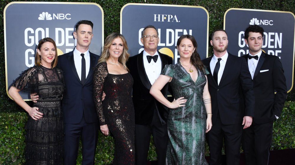 la famille Hanks, dont Tom Hanks, Chet Hanks et Rita Wilson