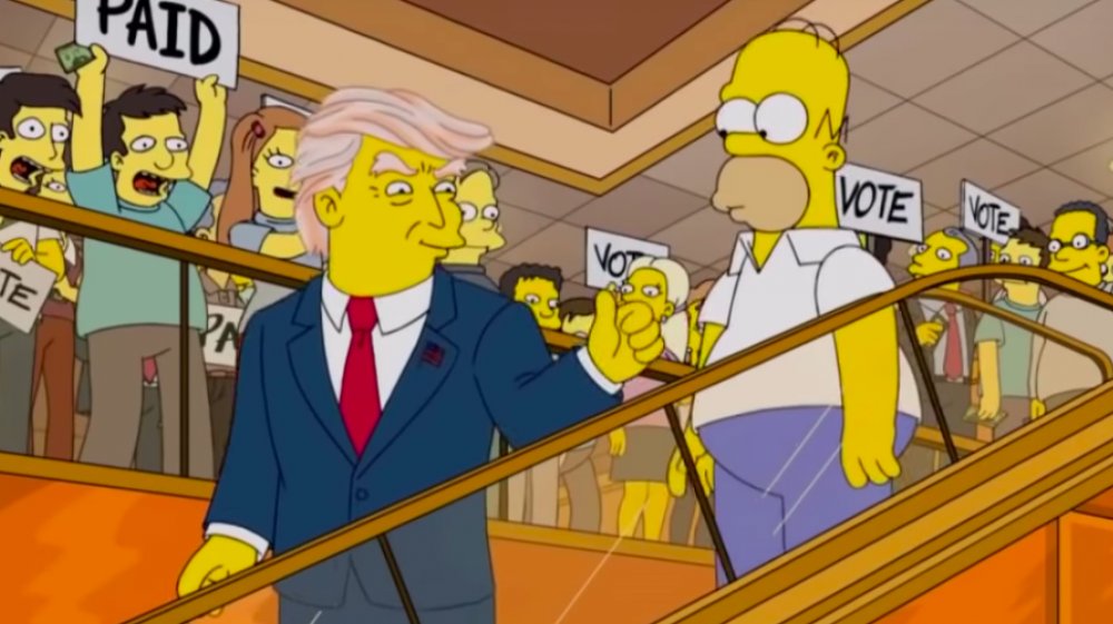 Donald Trump, Homer Simpson sur Les Simpsons