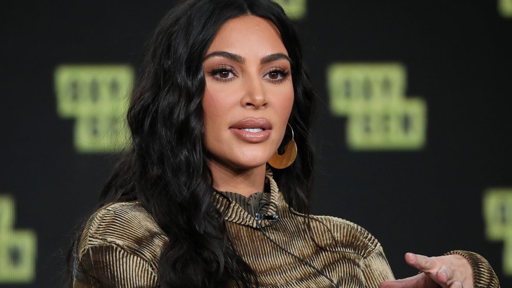 Kim Kardashian West de `` The Justice Project '' s'exprime sur scène lors de la Winter TCA Tour 2020