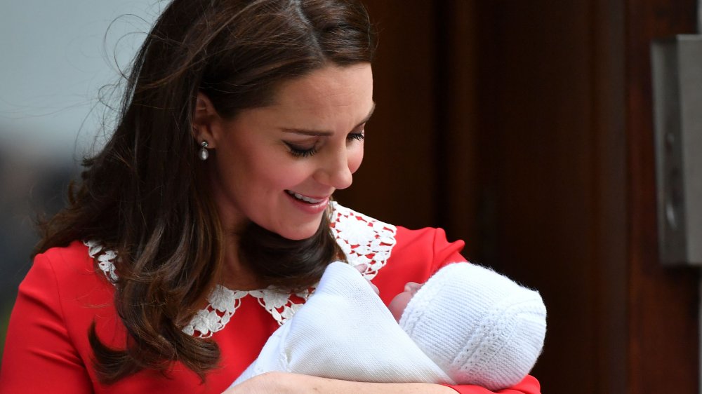 Kate Middleton avec le prince Louis