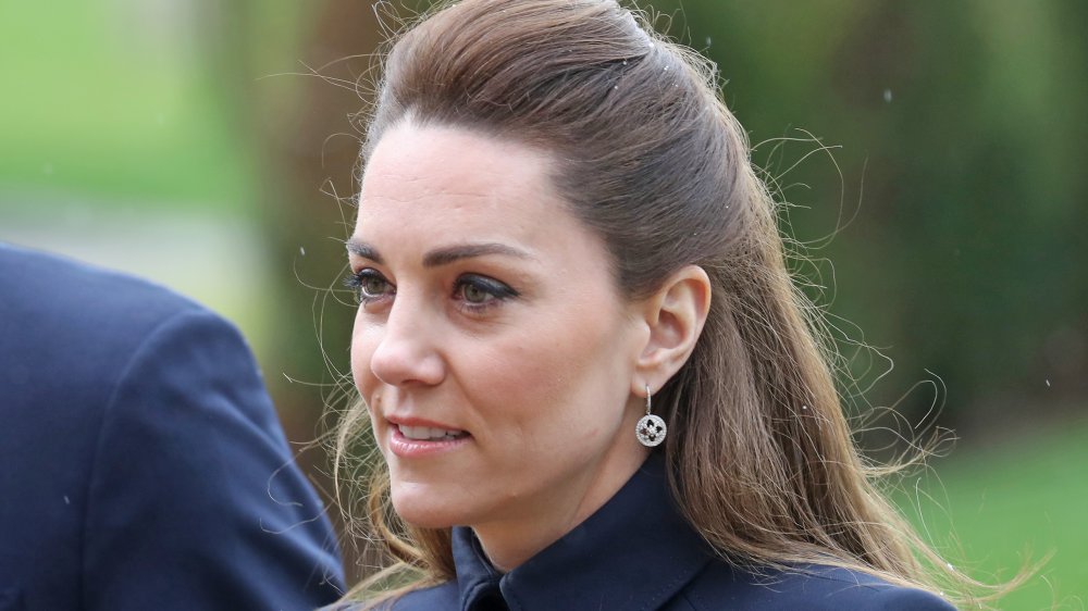 Catherine, duchesse de Cambridge arrive au Centre de réadaptation médicale de la défense, Stanford Hall