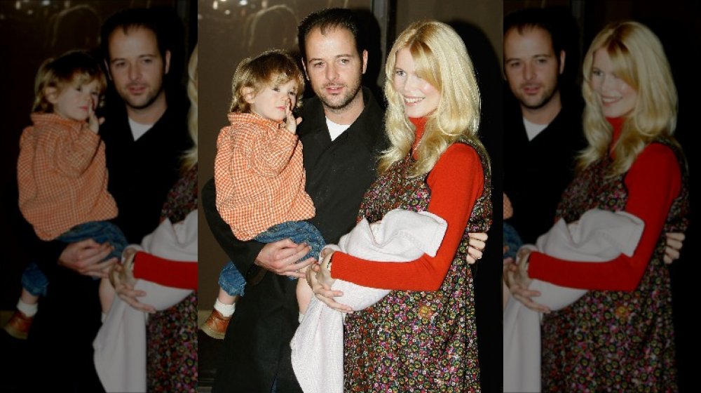 Matthew Vaughn, Claudia Schiffer avec enfants, Caspar et Clementine