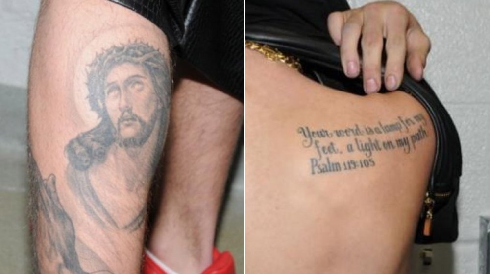 Tatouage Jésus de Justin Bieber, Tatouage Psaume de Justin Bieber