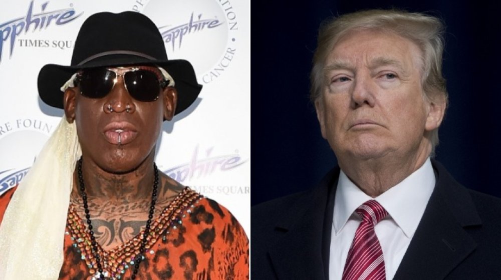 Dennis Rodman et Donald Trump 