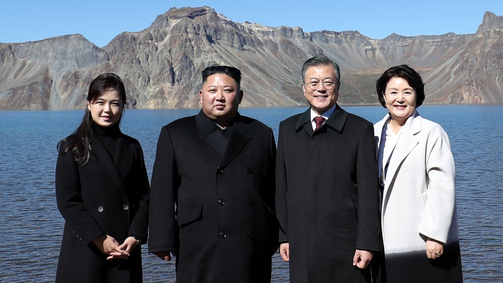 Ri Sol-ju, Kim Jong-un, leader sud-coréen Moon et femme