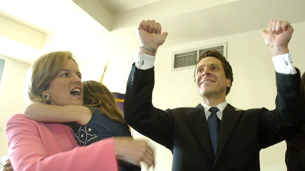 Kerry Kennedy et Andrew Cuomo lors de la campagne du gouvernement 2002