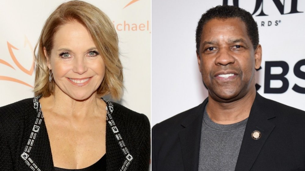 Katie Couric et Denzel Washington