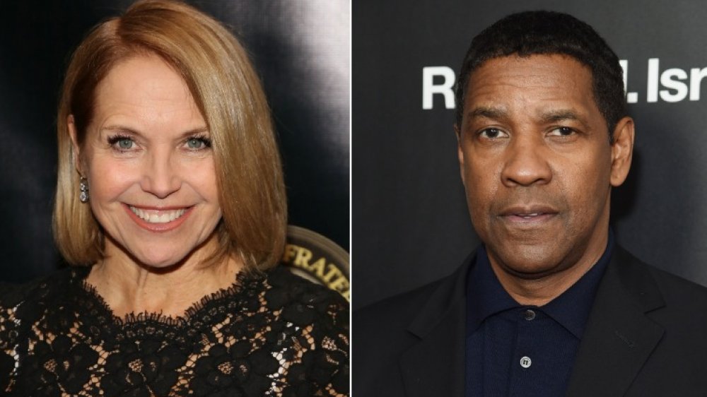 Katie Couric et Denzel Washington